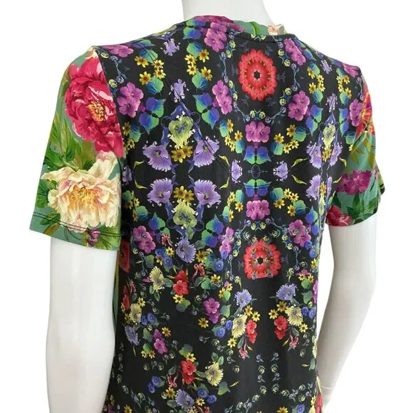 Johnny Was Panya Favorite Floral V-Neck T-Shirt Women's Size M Butterflies BOHO - Picture 10 of 15